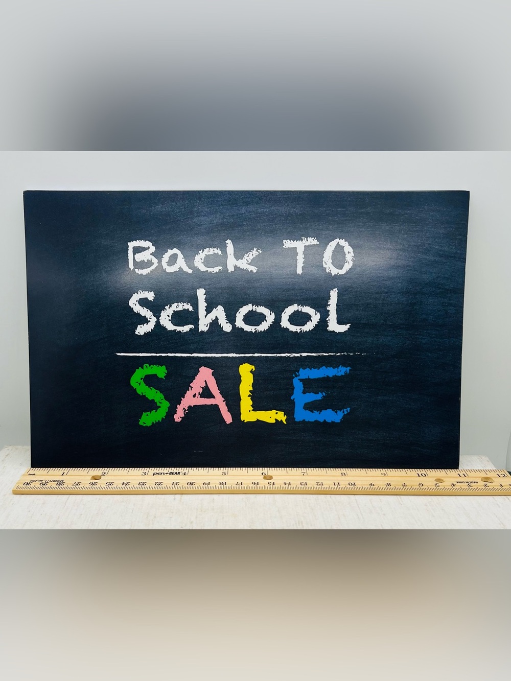 SALE Sign Back To SCHOOL  Retail -11"w x 7"H NEW Chalkboard